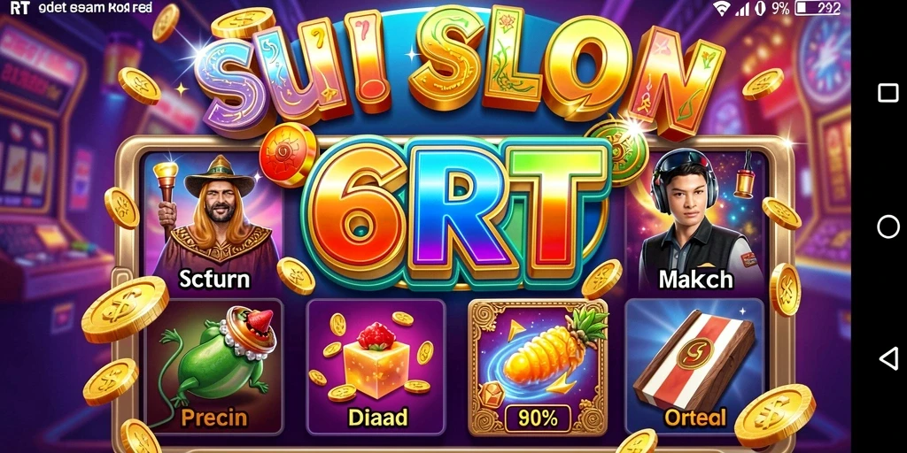 Tampilan utama gameplay 6RT dengan suasana slot yang menarik.