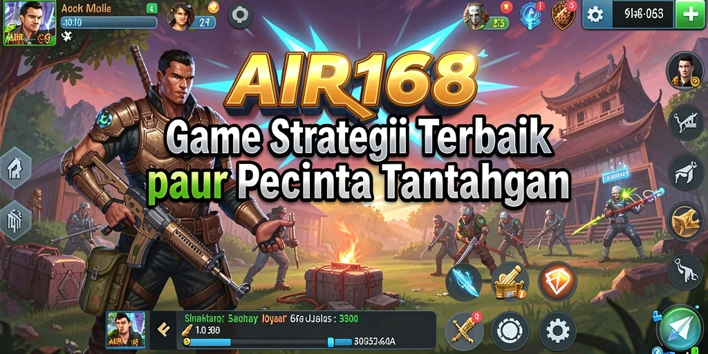 Tampilan gameplay AIR168 yang menegangkan dengan aksi strategi mendebarkan.