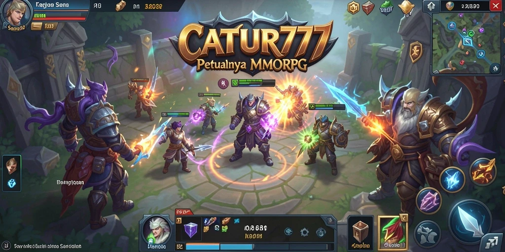 Tangkapan layar gameplay seru dari CATUR777 di dunia MMORPG.