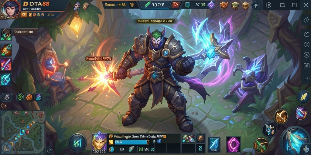 Tangkapan layar gameplay DOTA88 dengan grafis memukau dan aksi yang dinamis.