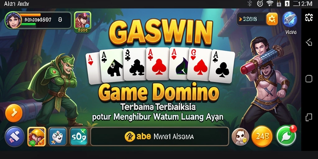 Tampilan dinamis gameplay Domino di GASWIN.