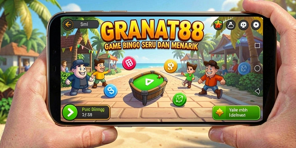 Tampilan seru gameplay bingo di GRANAT88.