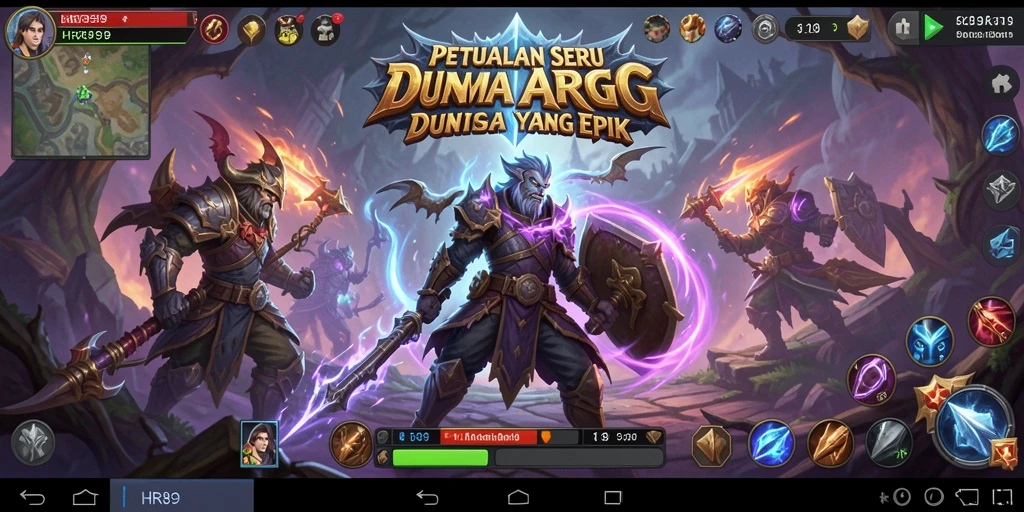 Tampilan epic dari gameplay ARPG HR89 yang menantang.