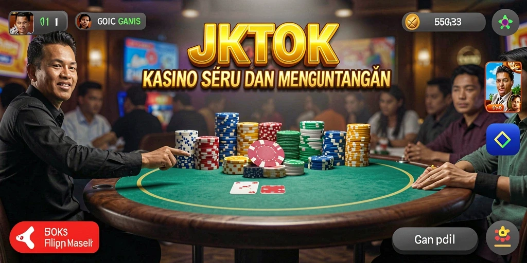 Tampilan gameplay JKTOK yang menarik dan penuh aksi kasino.