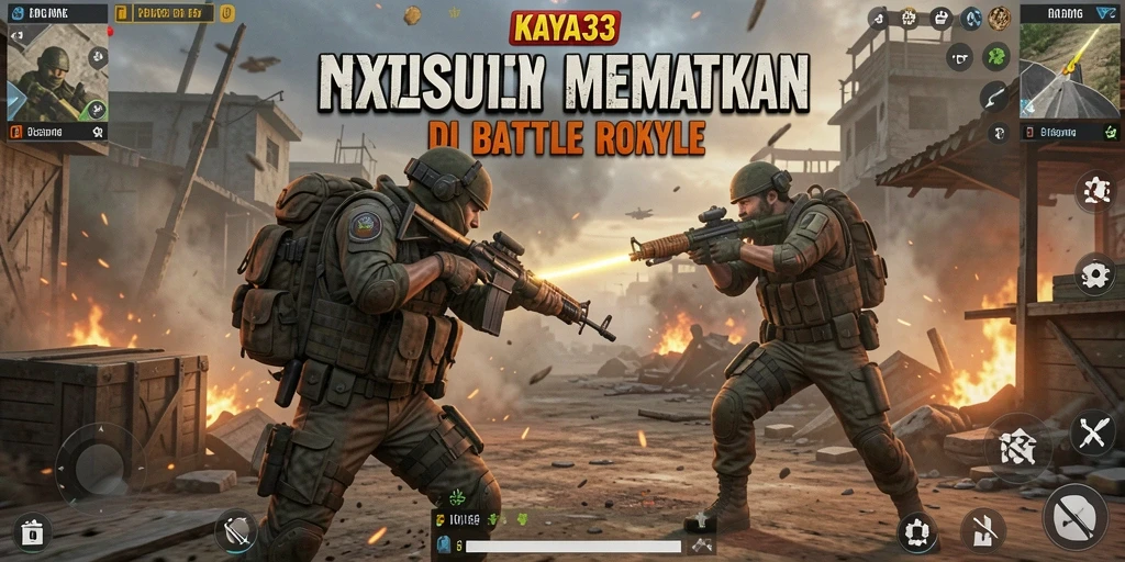Tampilan gameplay seru KAYA33 dalam mode Battle Royale.