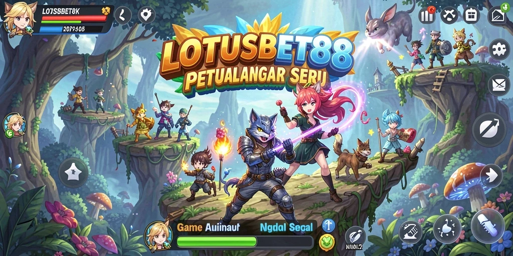 Screenshot LOTUSBET88 menampilkan aksi seru dan karakter anime yang mengagumkan.