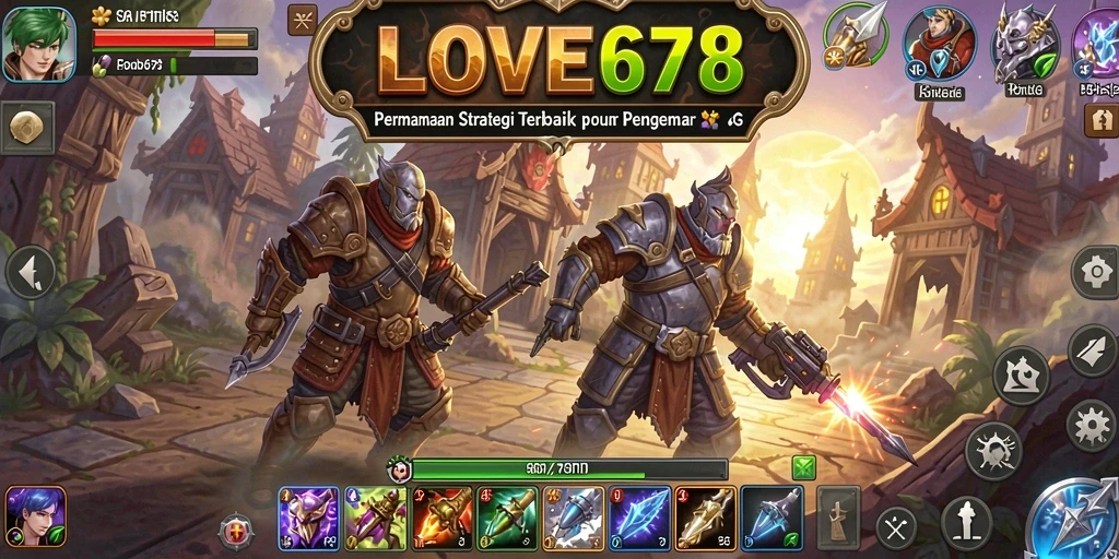 Tampilan gameplay menarik dari LOVE678 dengan elemen strategi SLG.