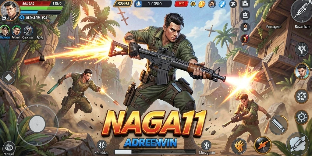 Gameplay intens dan menegangkan dari NAGA11.