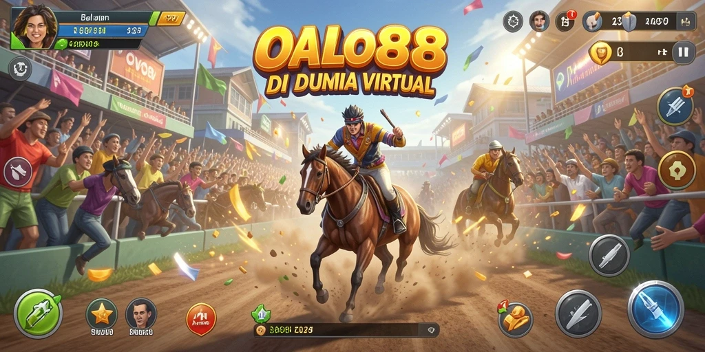 Tampilan gameplay balapan seru dan menegangkan di OVO88.