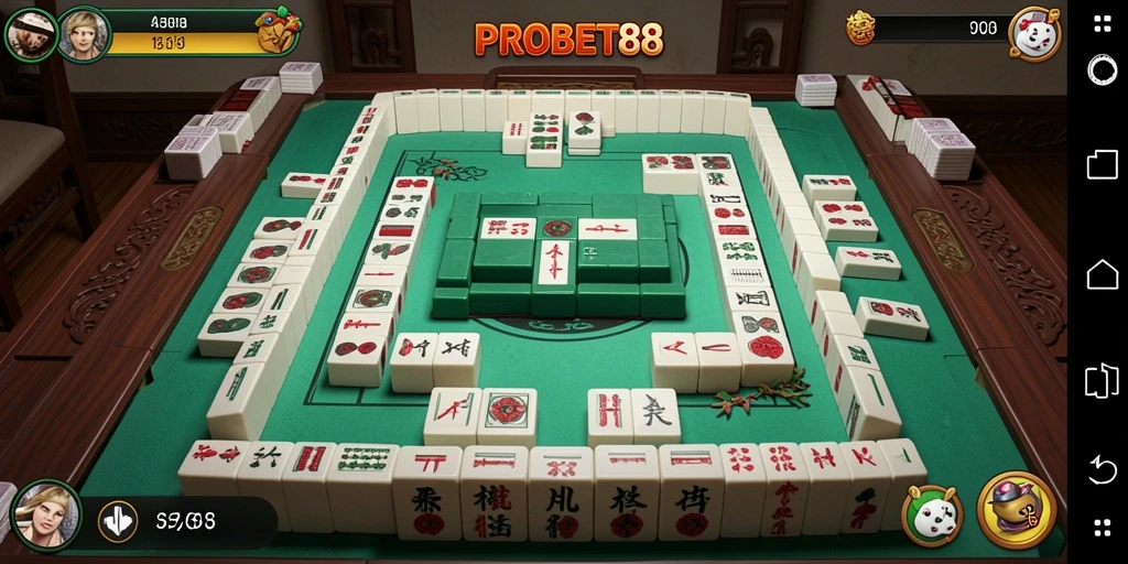 Screenshot utama PROBET88 menampilkan gameplay Mahjong yang menarik dan seru.