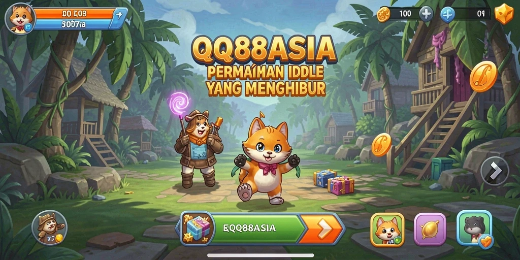 Screenshot gameplay QQ88ASIA yang menunjukkan aksi bertipe Idle yang seru.
