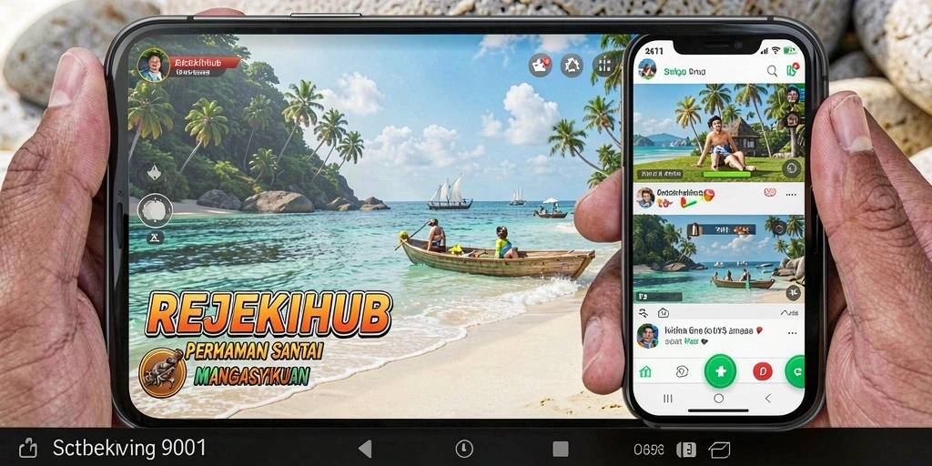 Tampilan gameplay santai dalam REJEKIHUB yang mengasyikkan.