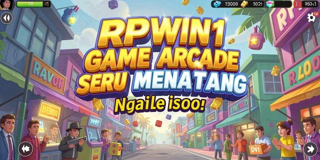 Screenshot utama RPWIN1 menampilkan aksi seru gameplay arcade.