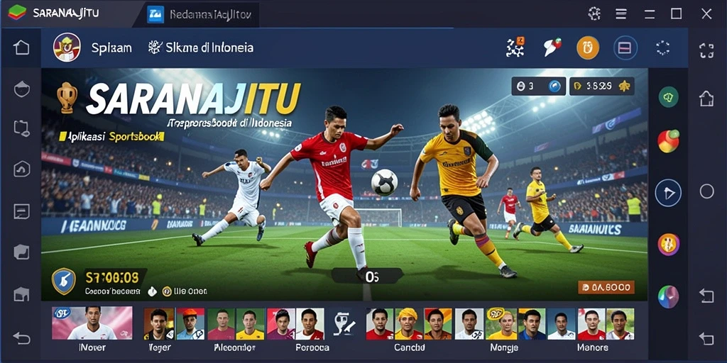 Tampilan menarik dari SARANAJITU dengan berbagai pilihan taruhan olahraga.