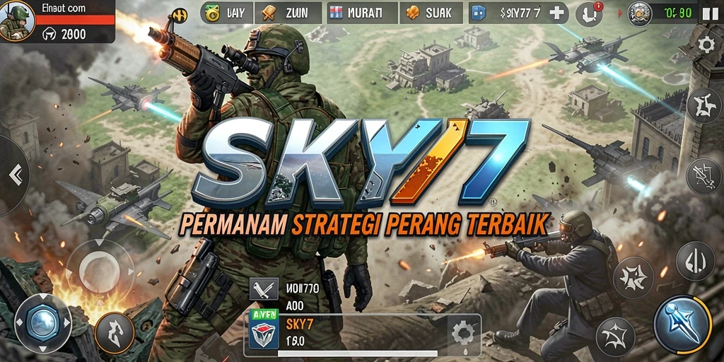 Menampilkan strategi pertempuran yang epik di SKY77.