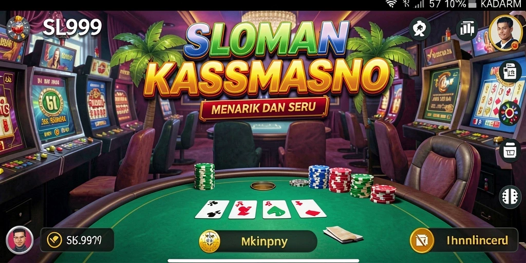 Screenshot utama SL999 menampilkan gameplay kasino yang menarik dan interaktif.