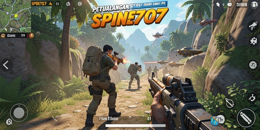 Tangkapan layar dari gameplay SPIN707 yang menampilkan aksi seru di arena.