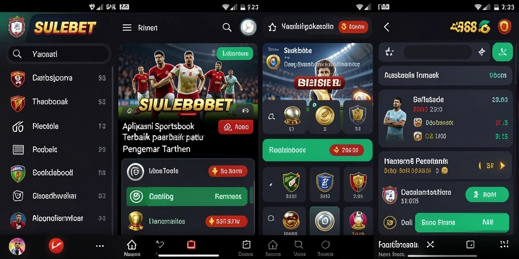 Screenshot SULEBET menampilkan fitur taruhan olahraga yang menarik.