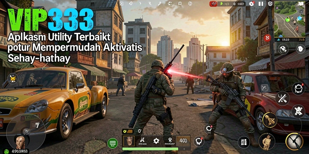 Tampilan antarmuka utama VIP333 yang sederhana dan fungsional.