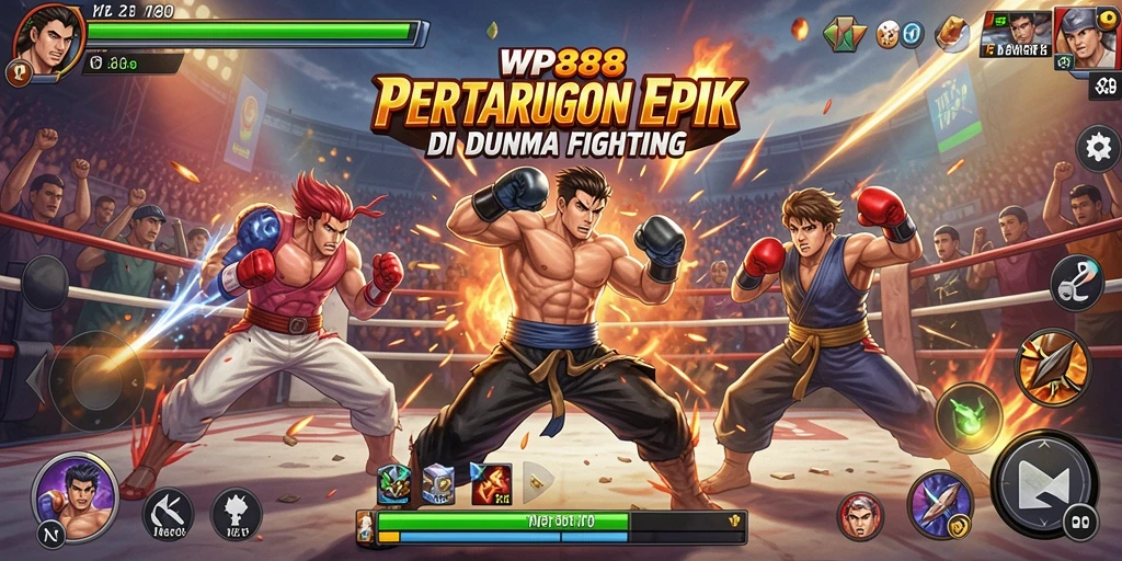 Tampilan gameplay seru dari pertarungan di WP888.